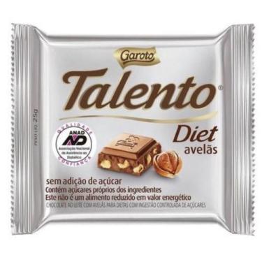 Imagem de Chocolate Diet Talento Avelãs Garoto 25g