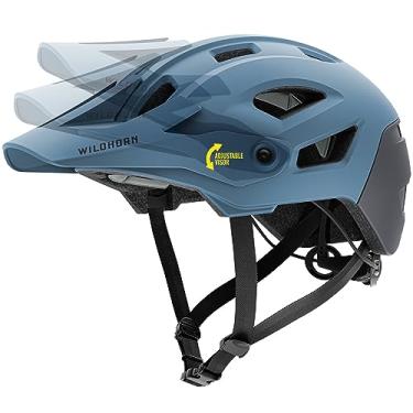 Imagem de Capacete Wildhorn Corvair Mountain Bike para homens e mulheres com ventilação máxima, sistema de ajuste FTA e viseira ajustável. Capacetes de bicicleta para adultos de tamanho ajustável para mulheres