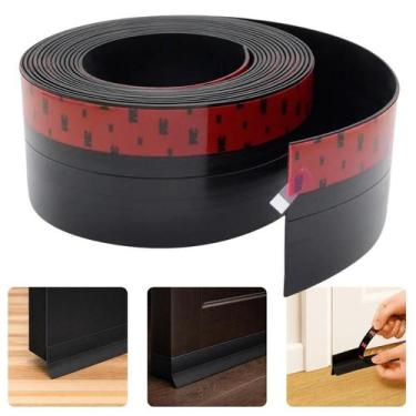 Imagem de Kit Fita Adesiva 3M Junta Protetora Preta Vedação Portas Poeira Bicho 