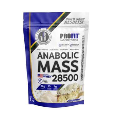 Imagem de Anabolic Mass 28500 3Kg Hipercalórico Profit - Profit Labs, Leite Niño