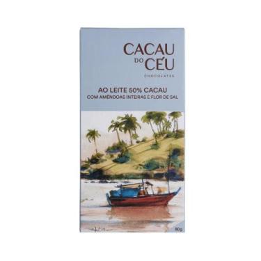 Imagem de Cacau do Céu: Chocolate 50% Cacau Amêndoas e Flor de Sal