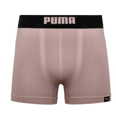 Imagem de Cueca Puma Boxer Microfibra Sem Costura Adulto Cós 40MM, Mocha mousse,