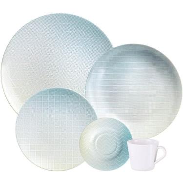 Imagem de Aparelho De Jantar Tramontina Polaris Em Porcelana Decorada 20 Peças 96589040