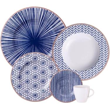 Imagem de Aparelho De Jantar Tramontina Abstratta Em Porcelana Decorada 20 Peças 96589048