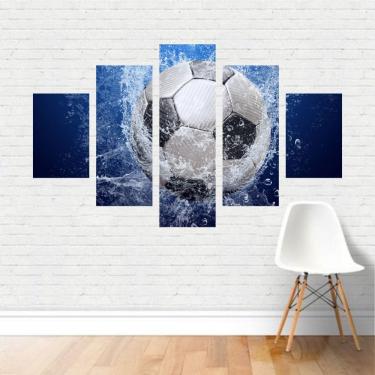 Imagem de Quadro Esportes Futebol de Campo Football Água Bola Canvas