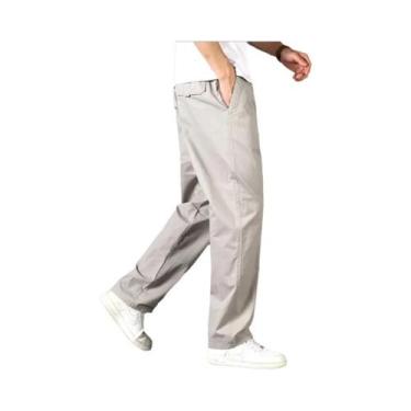 Imagem de Calças Cargo Masculinas plus Size, Soltas, Com Múltiplos Bolsos, De Al