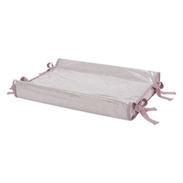 Imagem de Trocador de Bebê Cômoda Linho Americano Batistela Baby, Rosê