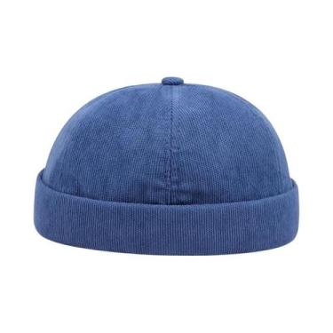Imagem de Gorro Unissex De Corduroy À Prova De Vento, Minimalista, De Cor Sólida