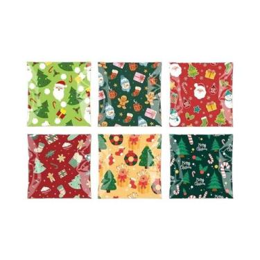 Imagem de Adoráveis Sacolas De Doces E Biscoitos De Natal Com Temas De Papai Noe