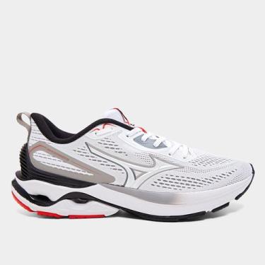 Imagem de Tênis Mizuno Wave Dynasty 8 Masculino, Branco, 42