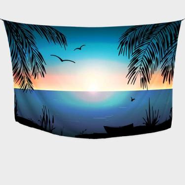 Imagem de Canga/Pareô Sublimado Sunset Azul 1,00x1,50m - Fera Print - Sublimatex