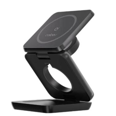 Imagem de Suporte Carregador Magnético Sem Fio Dobrável 3 Em1 Coibeu