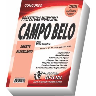 Imagem de Apostila Prefeitura De Campo Belo - Agente Fazendário