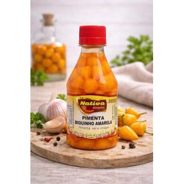 Imagem de Pimenta Biquinho Amarela em Conserva 90g - Nativa - no-brand