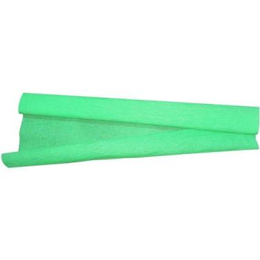 Imagem de Papel Crepom Verde Claro 48CM X 2M - Pacote com 10 - VMP