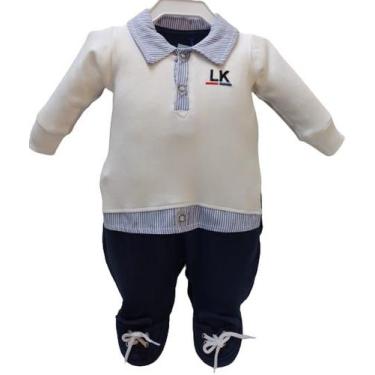 Imagem de Macacão Longo Finta Conjunto Bebê Menino Lessa Kids Rf 8800 - Lessakid