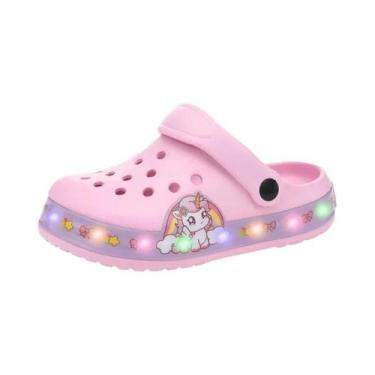 Imagem de Sandálias De Verão Respiráveis Com Luzes LED Para Crianças, Meninos E 