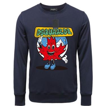 Imagem de Camisolas masculinas DSQ, pulôveres quentes, gola redonda, suéteres lo