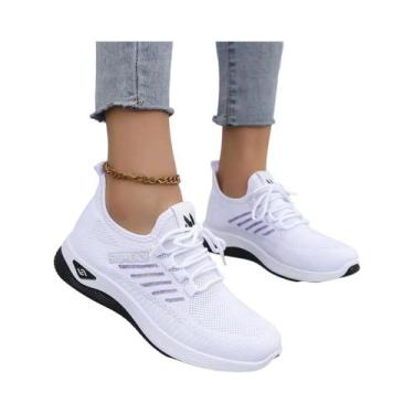 Imagem de Tênis Casuais Femininos Confortáveis, Respiráveis, Leves E Resistentes