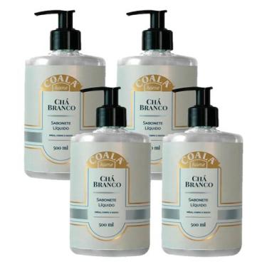 Imagem de Kit 4 Sabonete Líquido Coala Home Chá Branco 500ml
