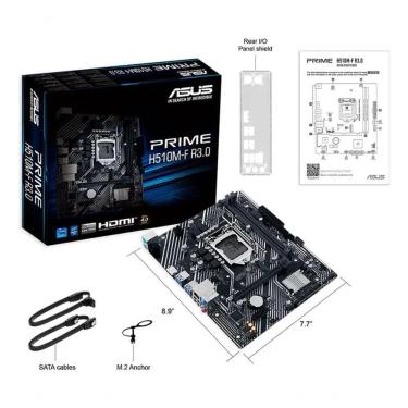 Imagem de Placa Mae Asus Prime H510m-f R3.0 Ddr4 Lga1200 10/11 Geração