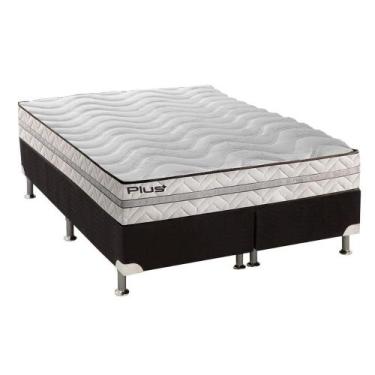 Imagem de Cama Box Queen: Colchão Espuma D33 Paropas Pasquale Plus + Base CRC Su