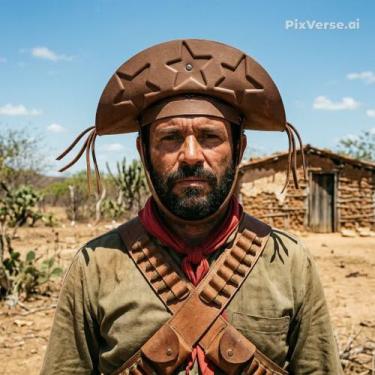 Imagem de Chapéu Cangaceiro Lampião Em Eva Adulto Fantasia - Pink Flamingo, Marr