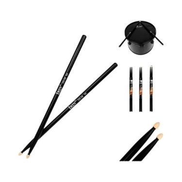 Imagem de Baquetas De Madeira Sólida 5A IRIN Para Bateria Jazz, Instrumento Musi