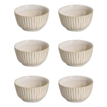 Imagem de Conjunto de Ramequim Linhas Latte para Servir em STONEWARE com Esmalte lava-louças micro-ondas Bege Porto Brasil