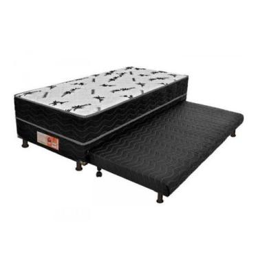 Imagem de Bicama Solteiro Colchão Conjugado 5cm Com Cama Auxiliar - RR COLCHOES