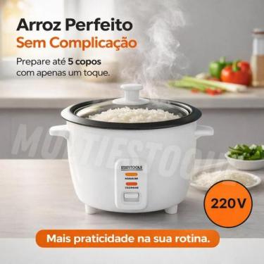 Imagem de Panela de Arroz Elétrica 1,3L 220V - Branca - STARTOOLS, 220V