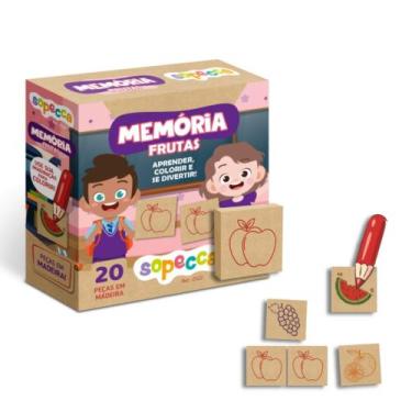 Imagem de Jogo da Memória Infantil Memória Frutas Sopecca - ES22