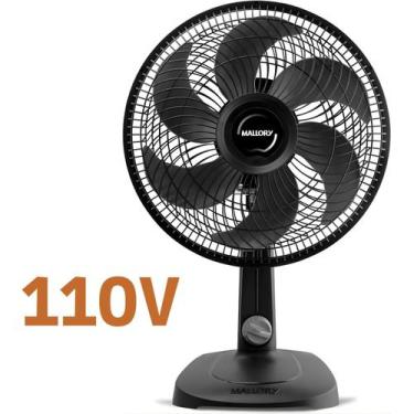 Imagem de Ventilador De Mesa Mallory Turbo Compact 30cm 6 Pás 3 Velocidades Sile