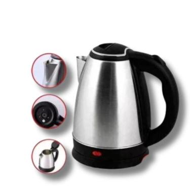 Imagem de Jarra Elétrica Bule Chaleira Inox 1,8 Litros Amanzi Fix 110v Preta/Ino