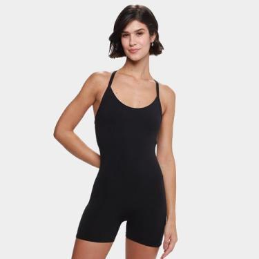 Imagem de Macacão Under Armour Motion Bod Feminino, Preto, Chumbo, M
