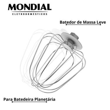 Imagem de Batedor Massa Leve para Batedeira Planetária - Mondial