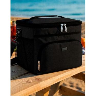 Imagem de Bolsa Termica 15L Espaçosa Churrasco Cooler Praia Camping Mantem Gelad