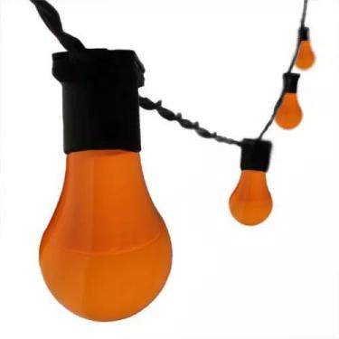 Imagem de 5 Metros Varal Luzes Festão E27 Com Lâmpadas Led 7w Colorida - Bela Ho