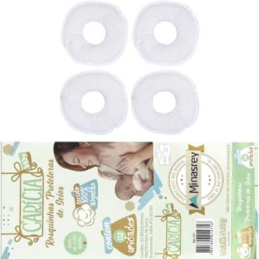 Imagem de Rosquinhas Carícia Minasrey Protetora De Seios C/2 Branco 1271 - Caric
