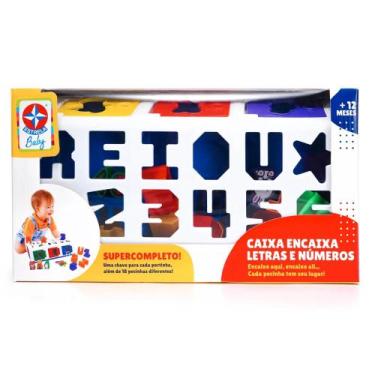 Imagem de Brinquedo Educativo Caixa-Encaixa Estrela Letras e Números - 789602756