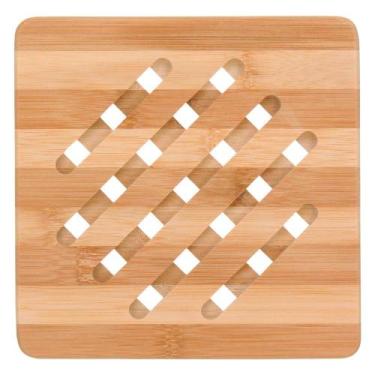 Imagem de Descanso de Panela Bambu Antiderrapante Quadrado - GS