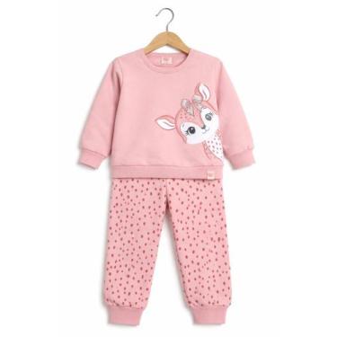 Imagem de Conjunto menina moletom Kely kety bichinhos da natureza rosa, Rosa, 1