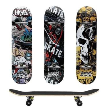Imagem de Skate Infantil Completo Montado 80cm Best Race - Bbr Toys