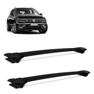 Imagem de Rack Travessa de Teto Tiguan 2018 a 2021 Alumínio Preto - Track