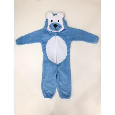 Imagem de Pijama macacão urso azul 6210 Hannys baby kids - HANNY BABY KIDS
