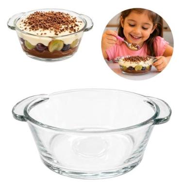 Imagem de Bowl De Vidro 10cm Com Alça P/ Sobremesa E Petiscos - Riodeouro