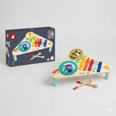 Imagem de Mesa Musical Infantil Gioia Janod Educativa com Instrumentos Musicais 