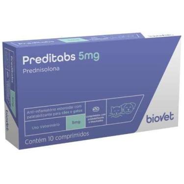 Imagem de Anti-inflamatório Biovet Preditabs 5mg para Cães e Gatos - Embalagem c