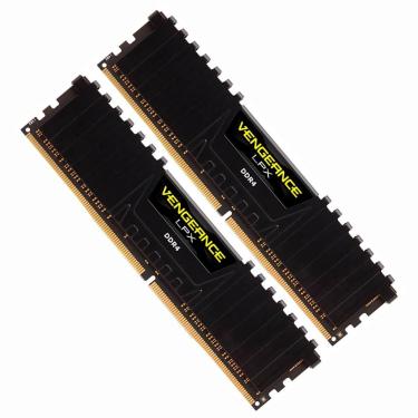 Imagem de Memória RAM Corsair Vengeance LPX 32GB (2x16GB) 3200MHz com Desempenho Confiável e Durabilidade Preto CMK32GX4M2E3200C16