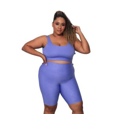 Imagem de Conjunto Plus Size Academia Onça Poliamida BlackOut G1 G2 G3 PINA - PI